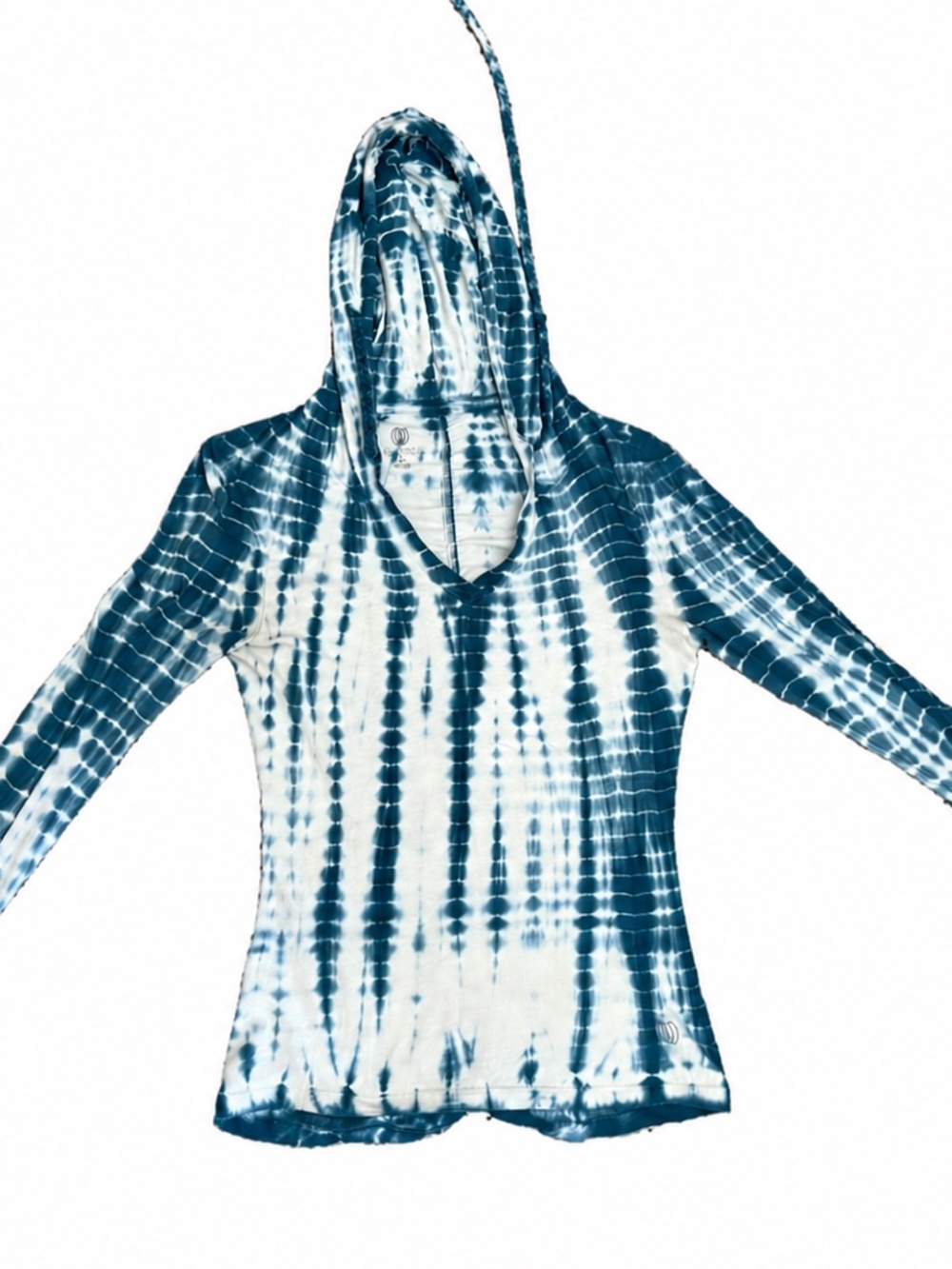 Balance Collection Tie Dye Hoodie XS Blue White Athleisure